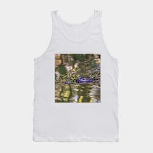 Eye See You - Swimming Alligator in Swamp Tank Top